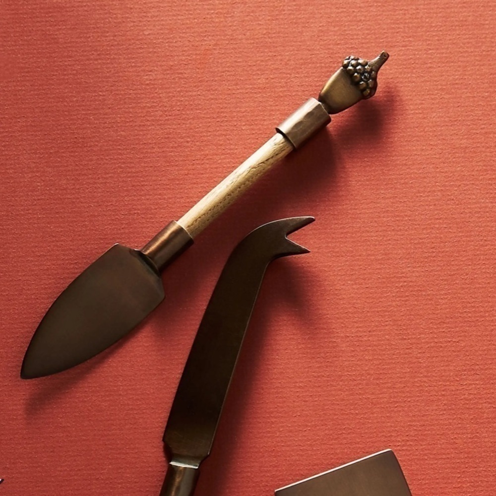 Anthropologie Set of Three Thicket Cheese Knives - Picture 4 of 6